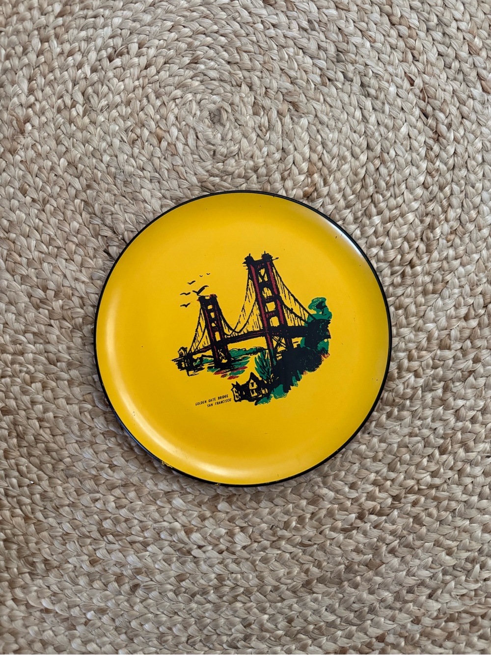 MCM San Francisco Golden Gate Bridge Platter Decor
